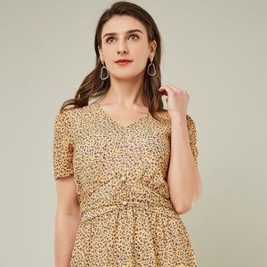 NWT yellow floral Secchic dress